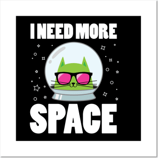 Astronaut Space Cat funny quote Posters and Art